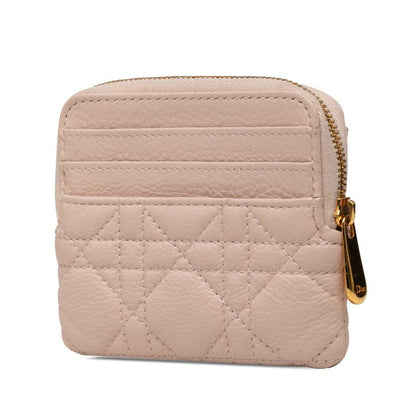 Dior Cannage Caro Coin Purse Pink Lavender Lambskin — view 2