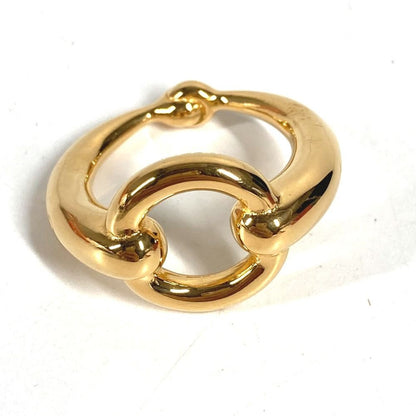 Hermes Scarf Ring Metal Gold