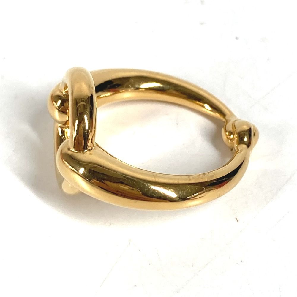 Hermes Scarf Ring Metal Gold — view 3