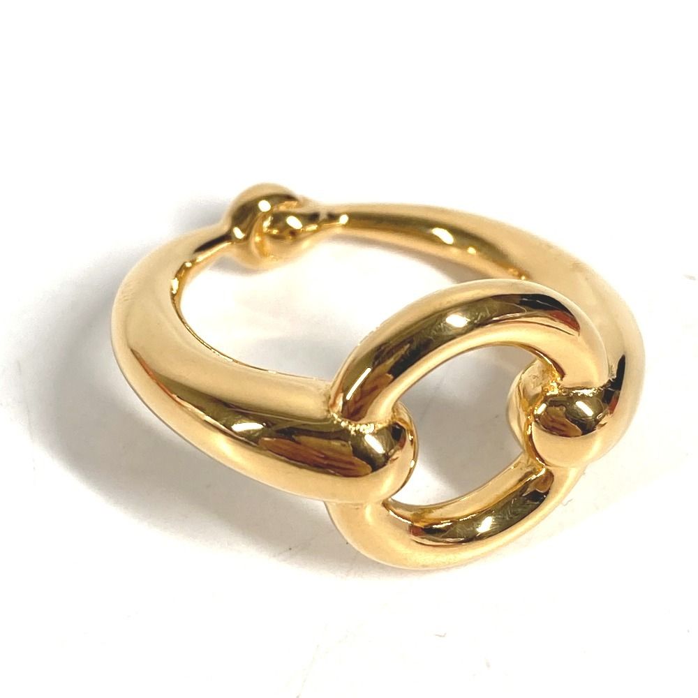 Hermes Scarf Ring Metal Gold — view 6