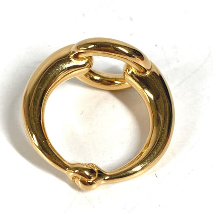 Hermes Scarf Ring Metal Gold — view 4