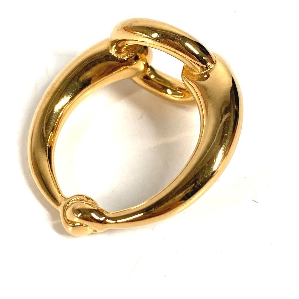 Hermes Scarf Ring Metal Gold — view 5