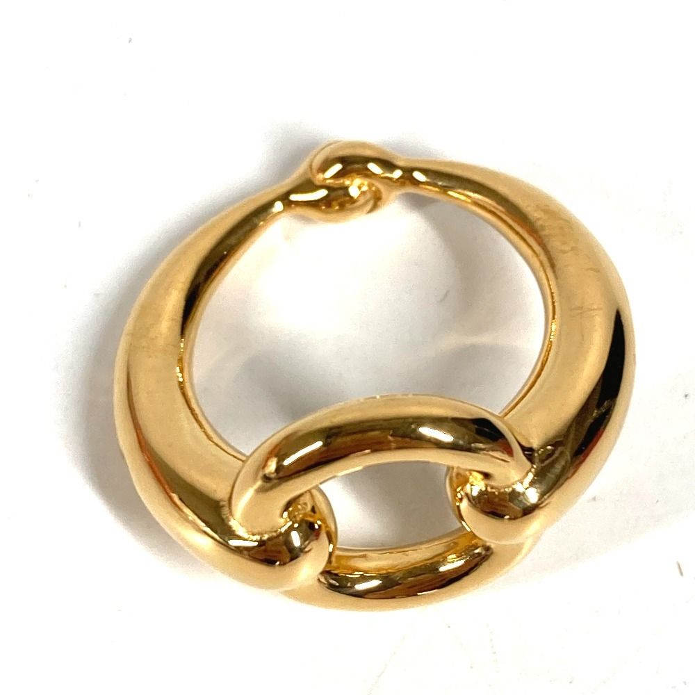 Hermes Scarf Ring Metal Gold — view 2