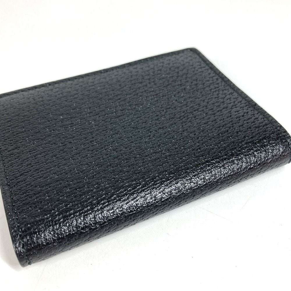 Gucci Card Case Double GG Logo Leather Black — view 4