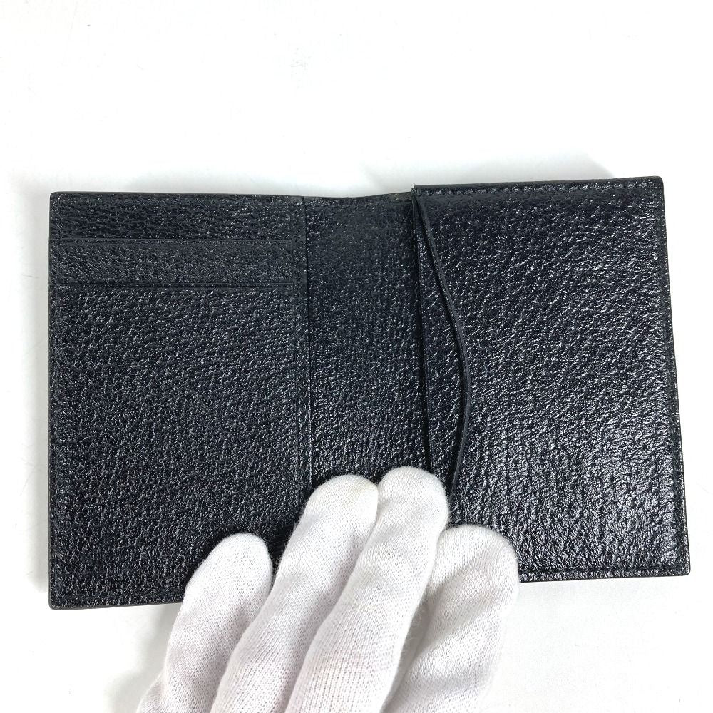 Gucci Card Case Double GG Logo Leather Black — view 7