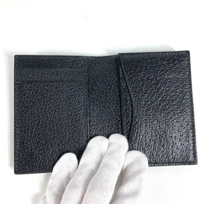 Gucci Card Case Double GG Logo Leather Black — view 7