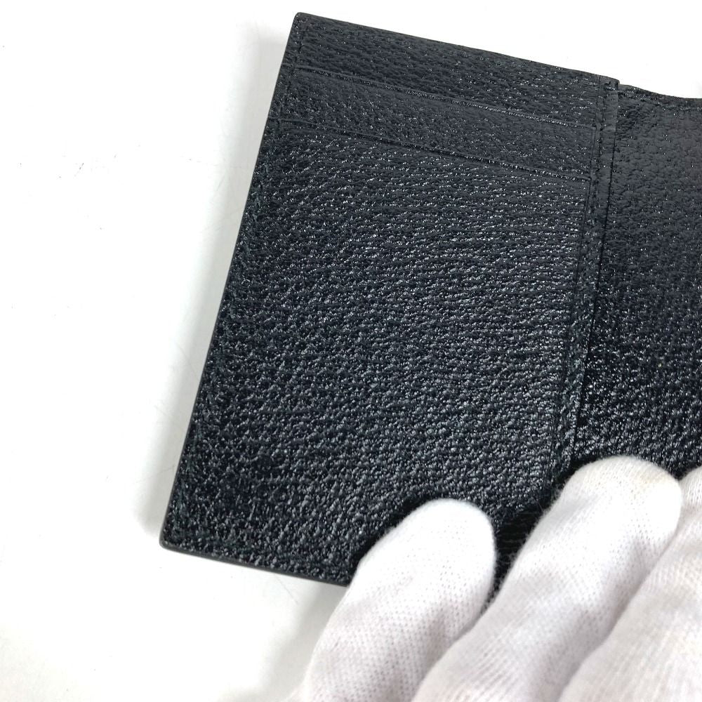 Gucci Card Case Double GG Logo Leather Black — view 8