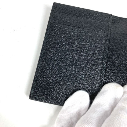 Gucci Card Case Double GG Logo Leather Black — view 8