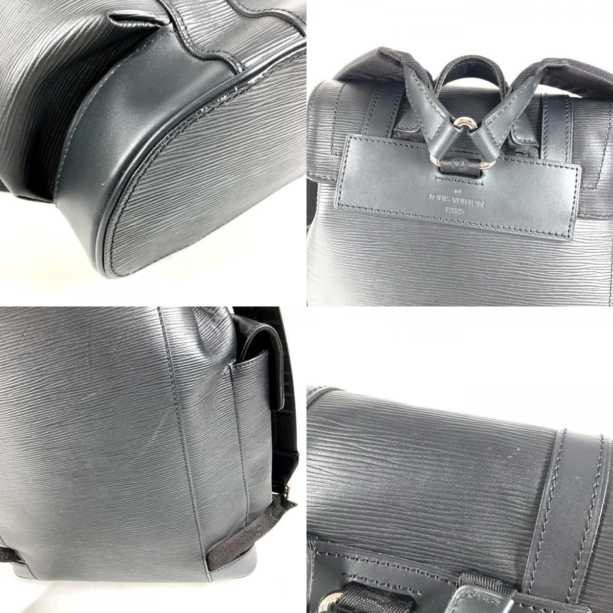 Louis Vuitton Backpack Christopher PM Epi Leather Noir Black — view 7
