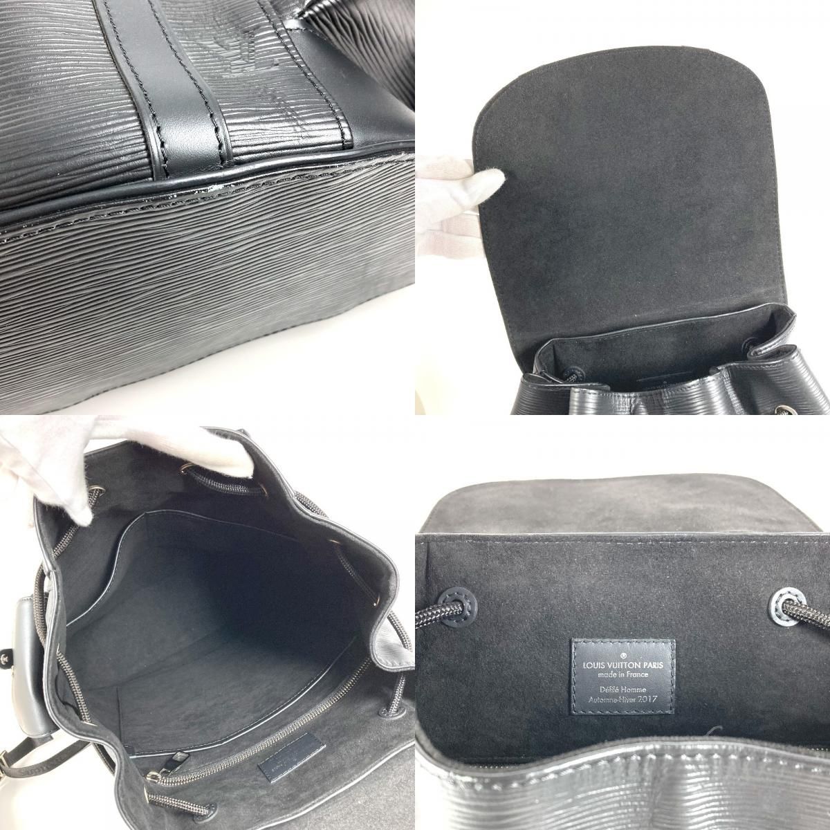 Louis Vuitton Backpack Christopher PM Epi Leather Noir Black — view 8