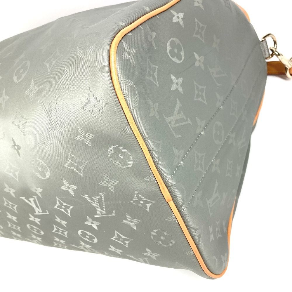 Louis Vuitton Boston Bag Keepall Bandouliere 50 Leather Canvas Gray — view 6