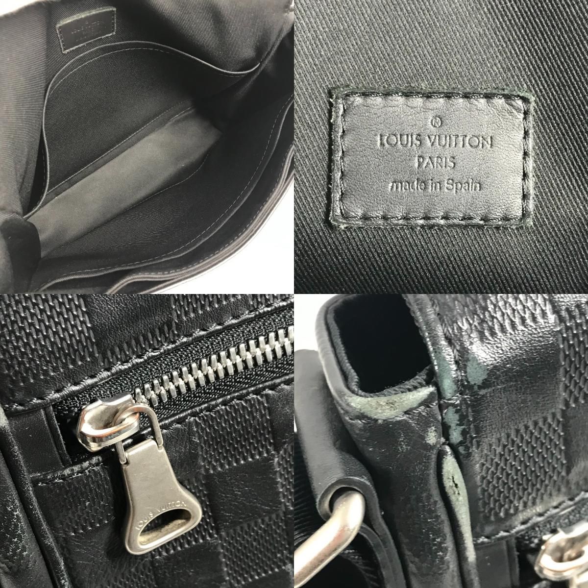 Louis Vuitton Shoulder Bag District PM Damier Infini Leather Onyx Black — view 8