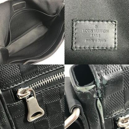 Louis Vuitton Shoulder Bag District PM Damier Infini Leather Onyx Black — view 8