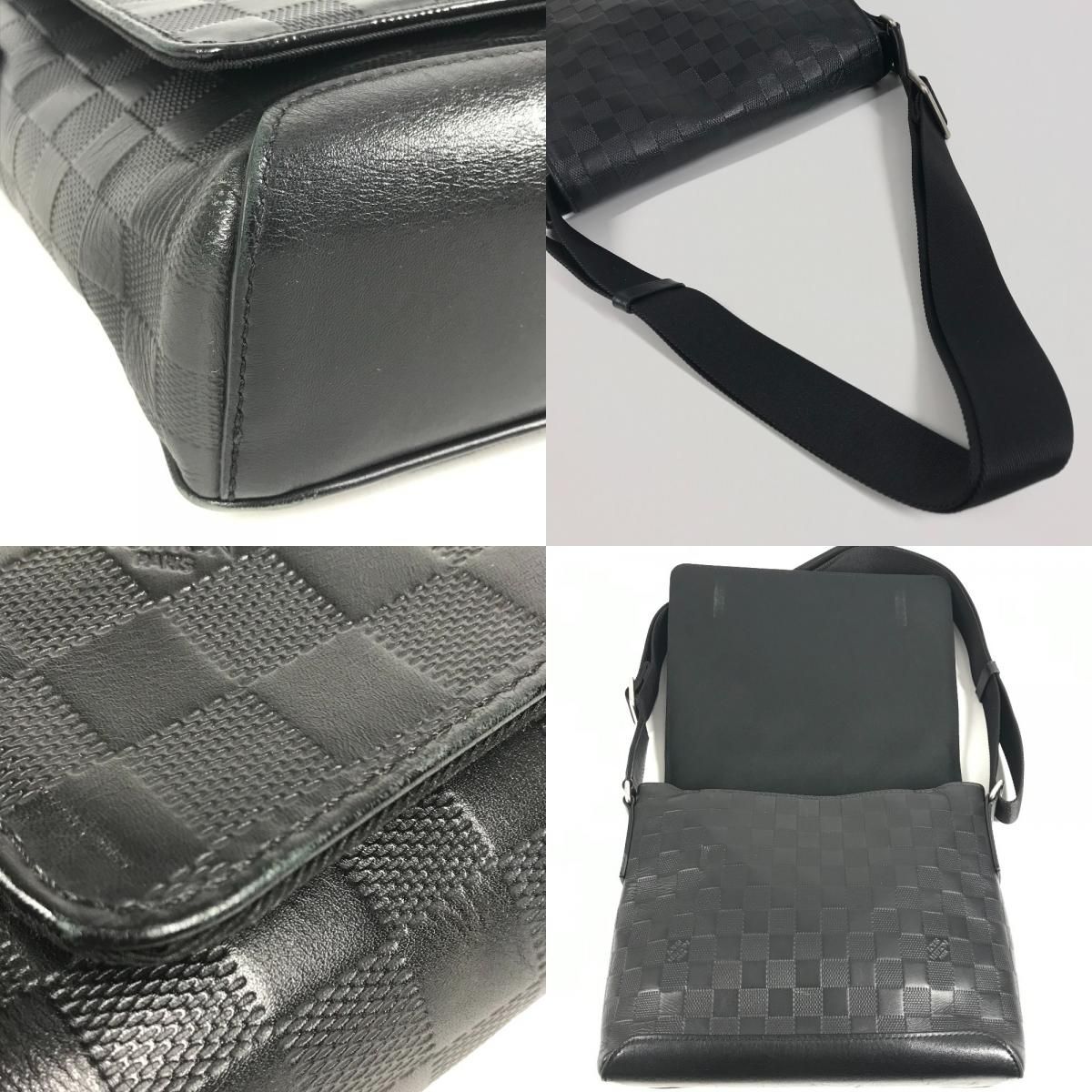 Louis Vuitton Shoulder Bag District PM Damier Infini Leather Onyx Black — view 7