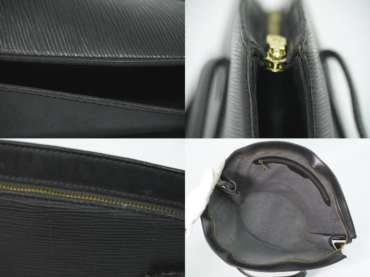 Louis Vuitton LV Saint Jacques Shopping Epi Leather Shoulder Bag Tote Black — view 8