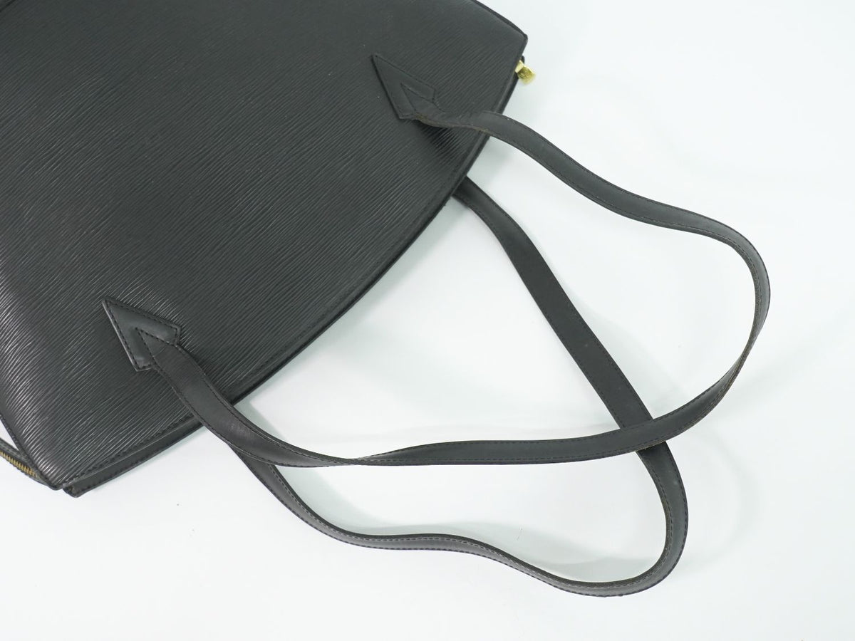 Louis Vuitton LV Saint Jacques Shopping Epi Leather Shoulder Bag Tote Black — view 4