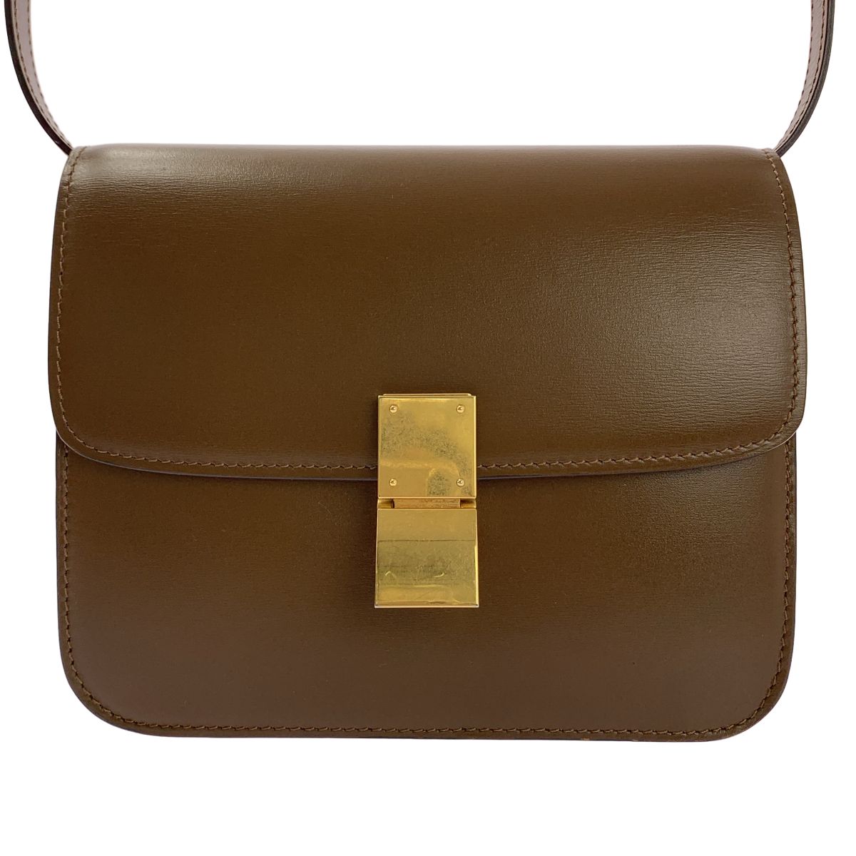 Celine Classic Box Small Shoulder Bag Brown — view 3
