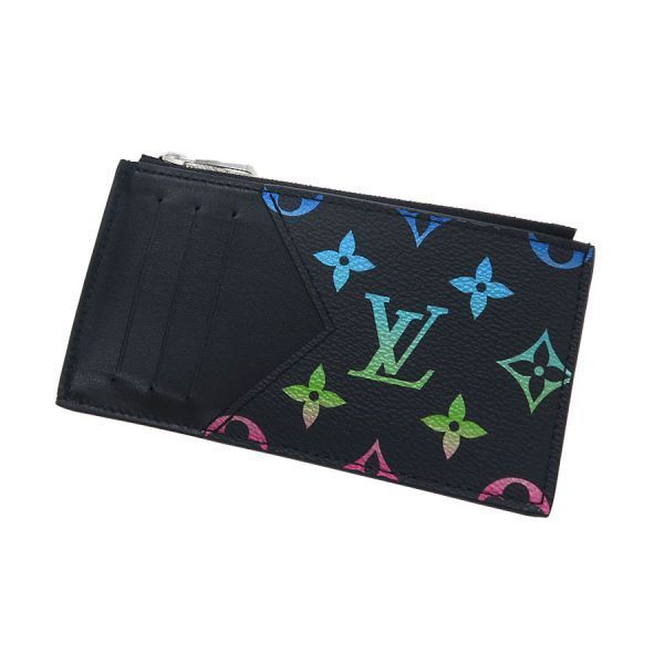 Louis Vuitton Monogram Coin Card Holder Gradient Black