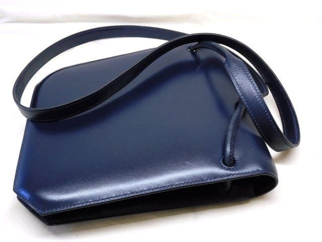 Hermes Vintage Shoulder Bag Navy Leather — view 2