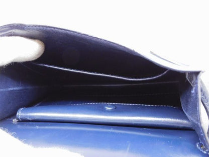 Hermes Vintage Shoulder Bag Navy Leather — view 3