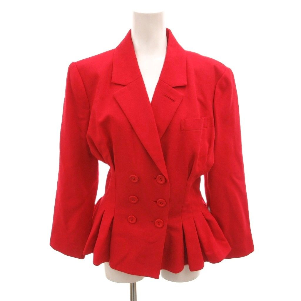 Dior Vintage Set Suit Jacket Skirt Peplum Ruffle 9 — view 2
