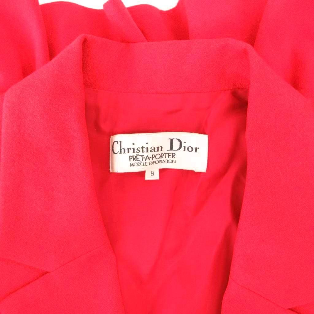 Dior Vintage Set Suit Jacket Skirt Peplum Ruffle 9 — view 8