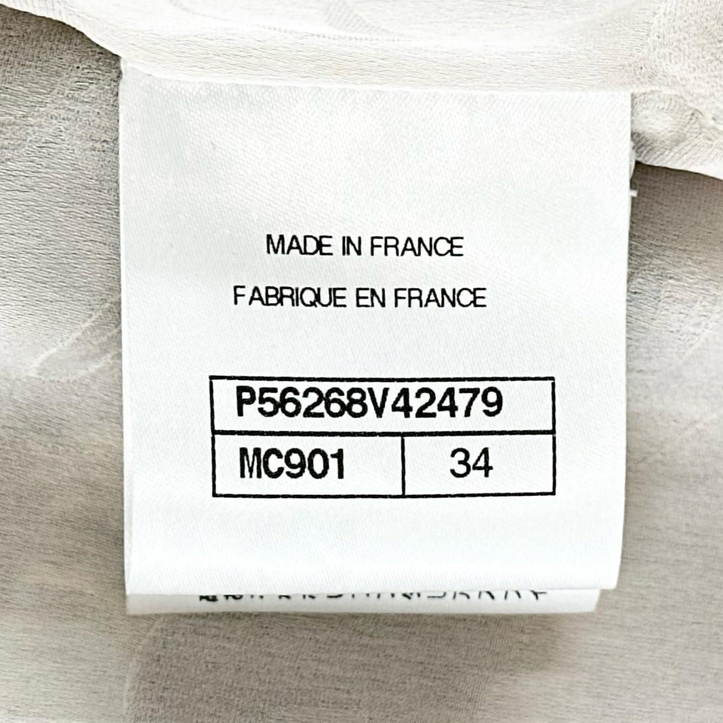 Chanel Border AW Collarless Jacket Cotton Multicolor 34 — view 8