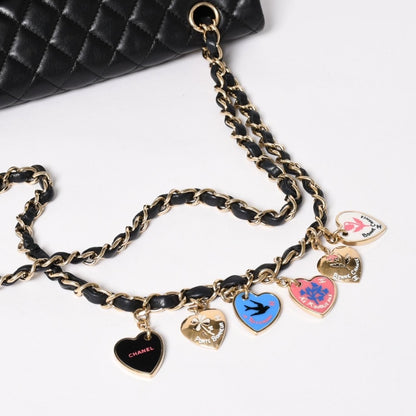 Chanel Quilted 25 Chain Shoulder Bag Valentine's Day Limited CC Logo Lambskin — view 5