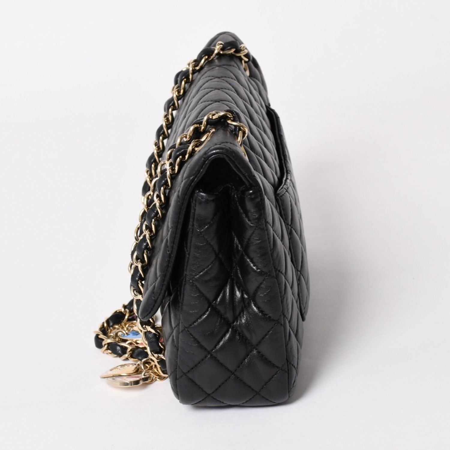 Chanel Quilted 25 Chain Shoulder Bag Valentine's Day Limited CC Logo Lambskin — view 4