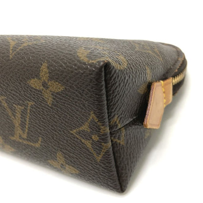 Louis Vuitton Makeup Pouch Pochette Cosmetic PM Monogram Canvas Brown — view 6