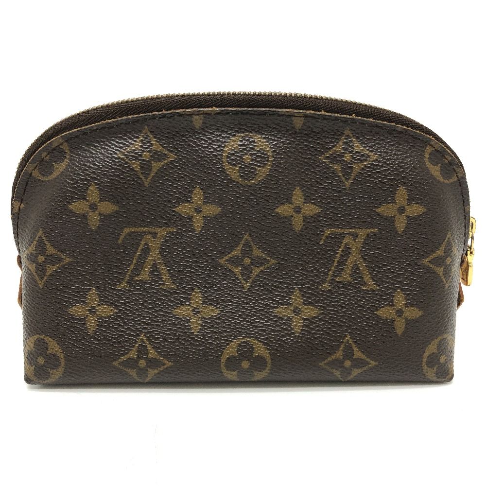 Louis Vuitton Makeup Pouch Pochette Cosmetic PM Monogram Canvas Brown — view 2