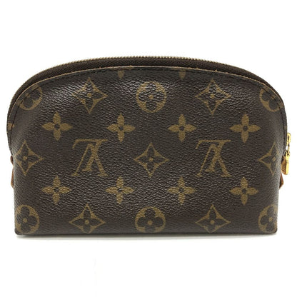 Louis Vuitton Makeup Pouch Pochette Cosmetic PM Monogram Canvas Brown — view 2