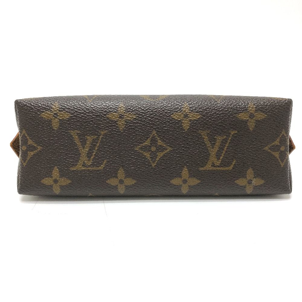 Louis Vuitton Makeup Pouch Pochette Cosmetic PM Monogram Canvas Brown — view 5