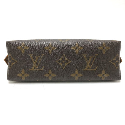 Louis Vuitton Makeup Pouch Pochette Cosmetic PM Monogram Canvas Brown — view 5