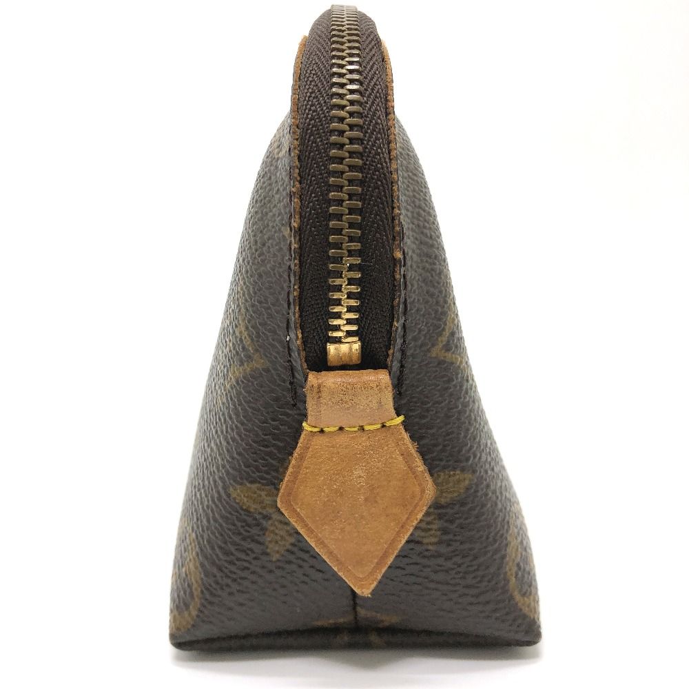 Louis Vuitton Makeup Pouch Pochette Cosmetic PM Monogram Canvas Brown — view 4