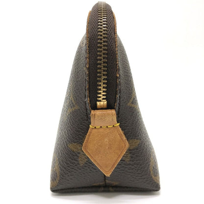 Louis Vuitton Makeup Pouch Pochette Cosmetic PM Monogram Canvas Brown — view 4