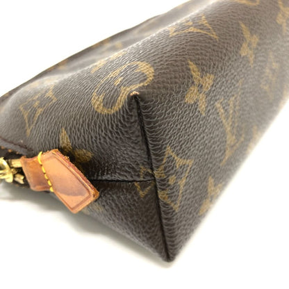 Louis Vuitton Makeup Pouch Pochette Cosmetic PM Monogram Canvas Brown — view 7
