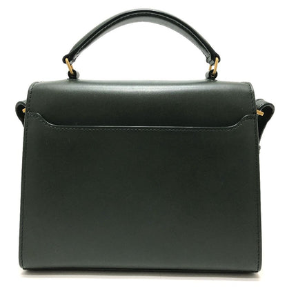 Saint Laurent Paris Handbag Cassandra Mini Top Handle Leather Suede Green — view 2