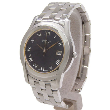 Gucci Class Stainless Steel Quartz Analog Display Black Dial Watch — view 2