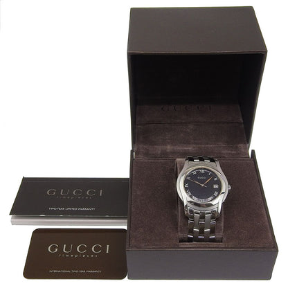 Gucci Class Stainless Steel Quartz Analog Display Black Dial Watch — view 8