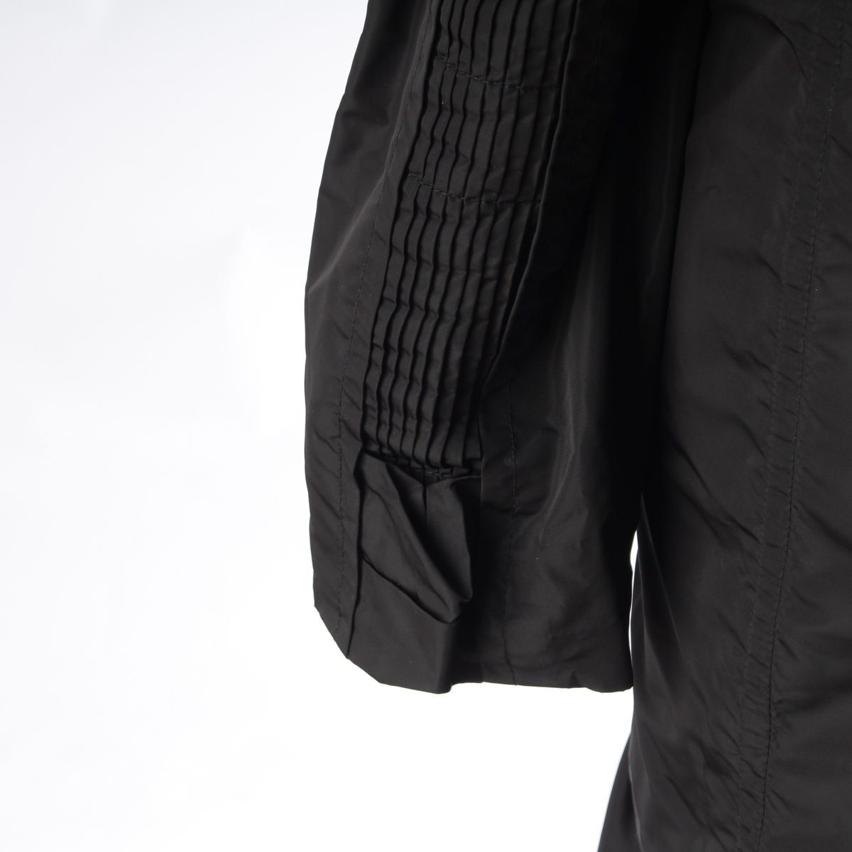 Gucci Nylon Era Double Breasted Coat Black 40 — view 7