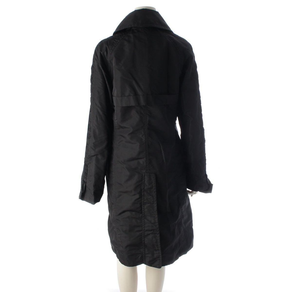 Gucci Nylon Era Double Breasted Coat Black 40 — view 4