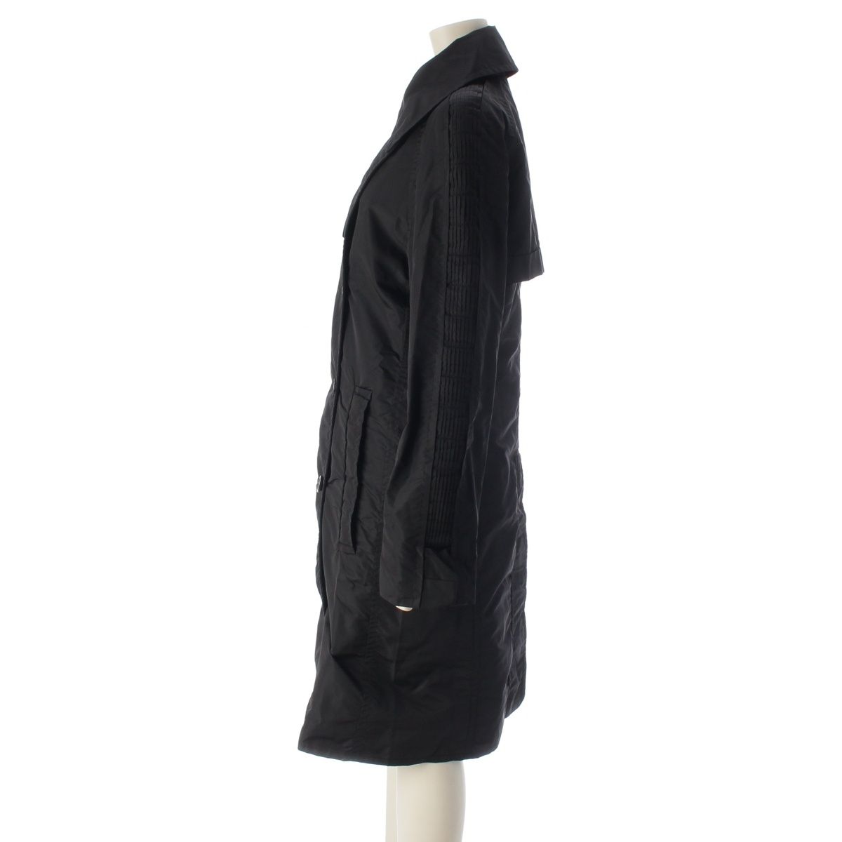 Gucci Nylon Era Double Breasted Coat Black 40 — view 3
