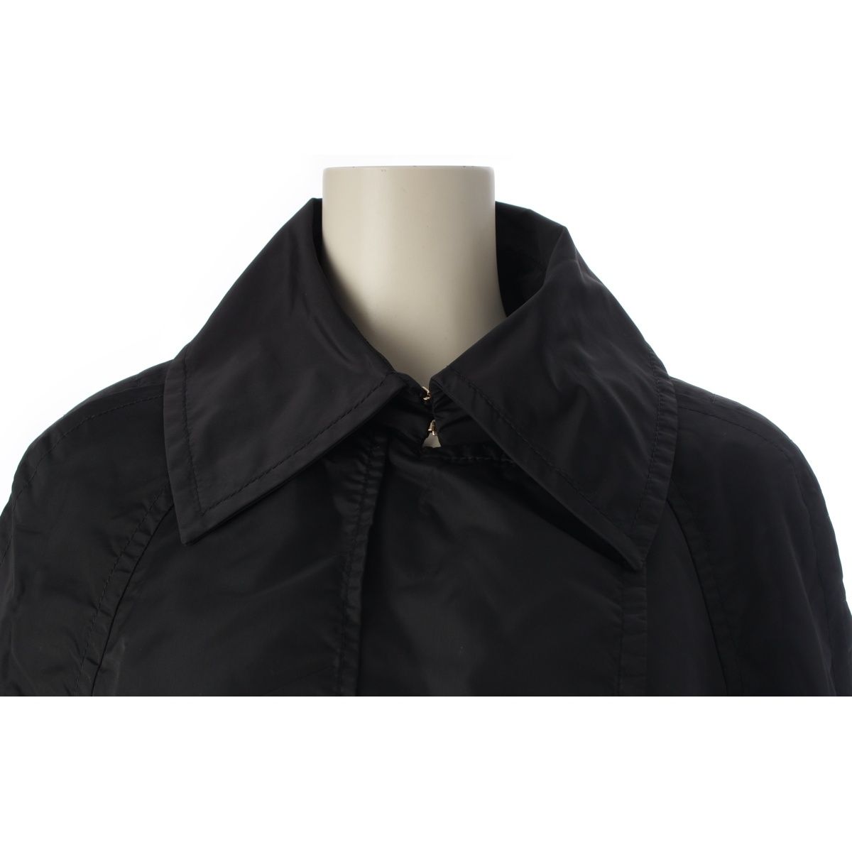 Gucci Nylon Era Double Breasted Coat Black 40 — view 5