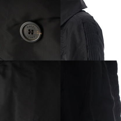 Gucci Nylon Era Double Breasted Coat Black 40 — view 8