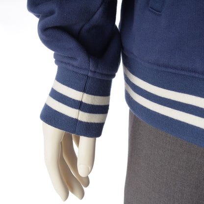 Celine Cotton Logo Teddy Tailored Jacket Varsity Blue — view 6