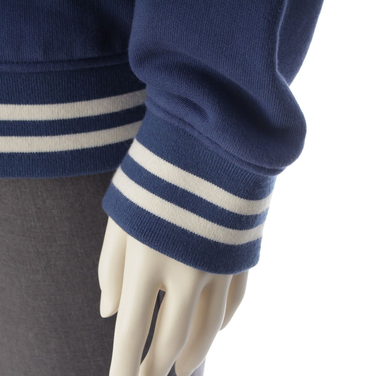 Celine Cotton Logo Teddy Tailored Jacket Varsity Blue — view 7