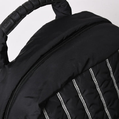 Chanel Sports Line Backpack CC Logo Nylon Stitch Black White — view 5