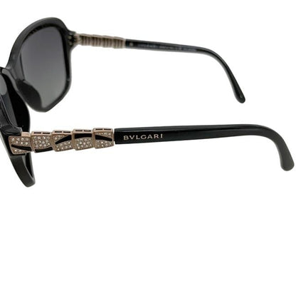 Bvlgari Sunglasses Black Serpenti Acetate Rhinestone Eyewear — view 4
