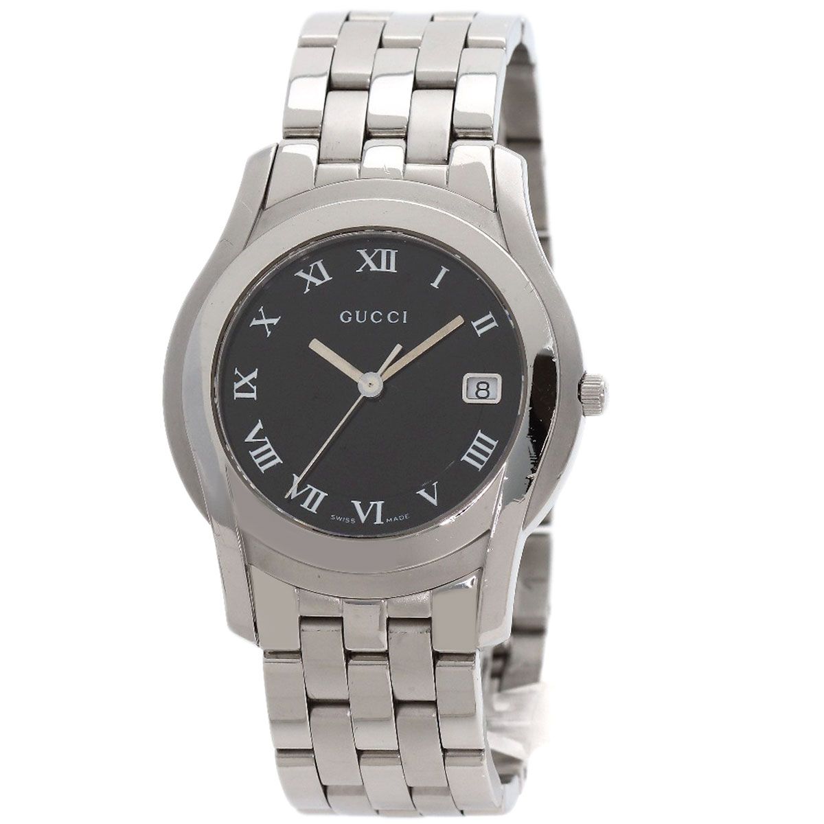 Gucci Round Face Watch SS